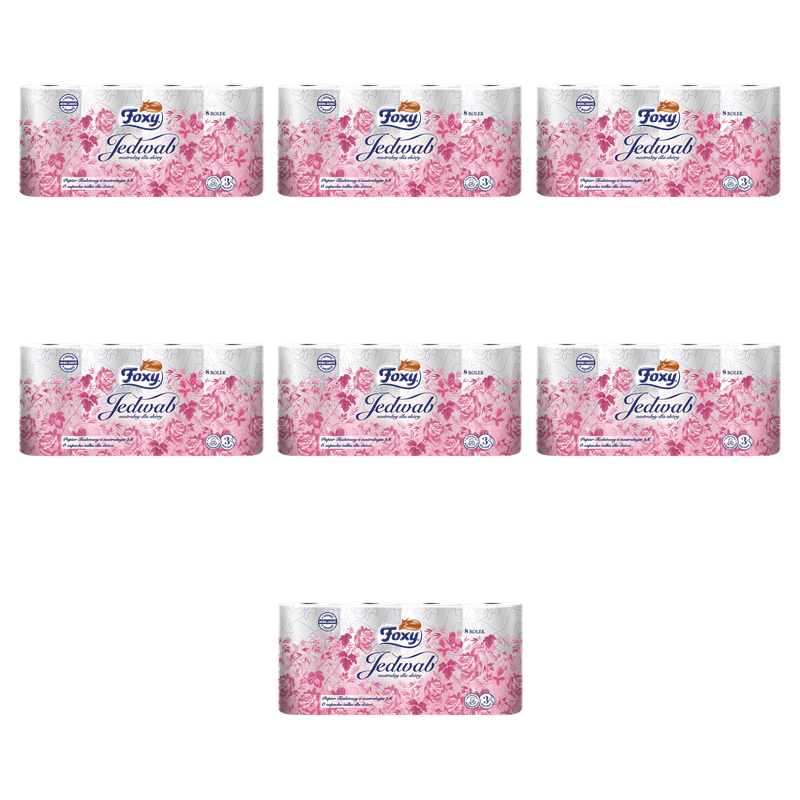 Papier toaletowy Foxy Jedwab 8 rolek X7