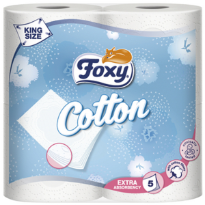 Papier toaletowy Foxy Cotton 4 rolki X14