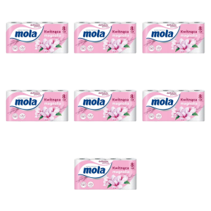 Mola Papier toaletowy kwitnąca magnolia 8 rolek X7