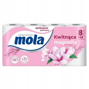 Mola Papier toaletowy kwitnąca magnolia 8 rolek X7