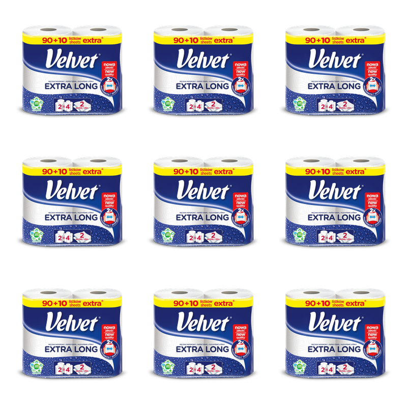Ręcznik Papierowy Velvet Extra Long szt. 2 X9
