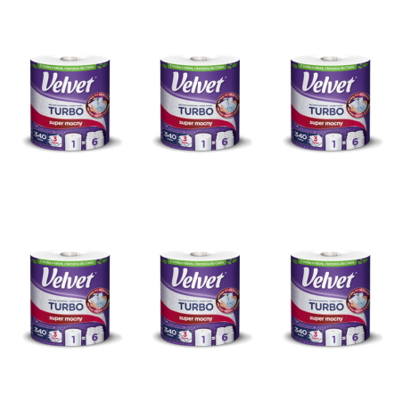 Ręcznik Papierowy Velvet Turbo szt. 1 X6