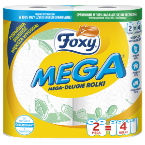 Ręcznik kuchenny Foxy Mega 2 rolki (2 warstwy) X9