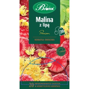 Bifix Premium Malina z Lipą Herbatka owoc. ekspr. 20x2g