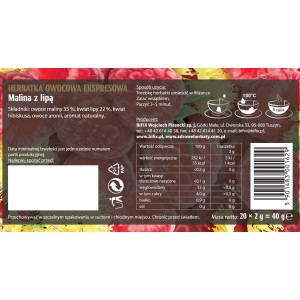Bifix Premium Malina z Lipą Herbatka owoc. ekspr. 20x2g