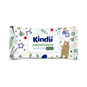 Chusteczki dla niemowląt Kindii Natural Balance 60 szt. X6