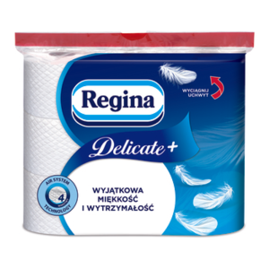 Papier toaletowy Regina Delicate+ 9 rolek X5