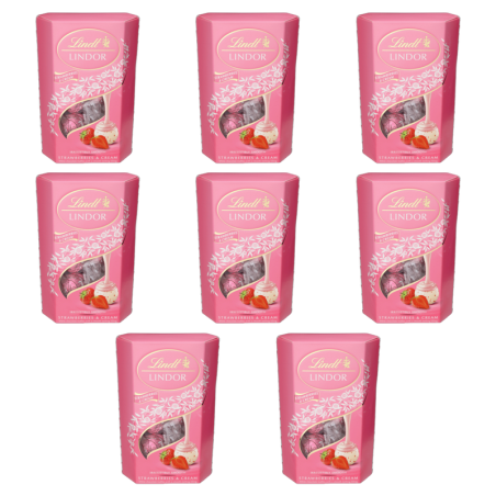 LINDOR Strawberry Cornet 200g SRP X8