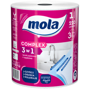 Mola Complex 3w1 Ręcznik papierowy + czyściwo 1 szt X8