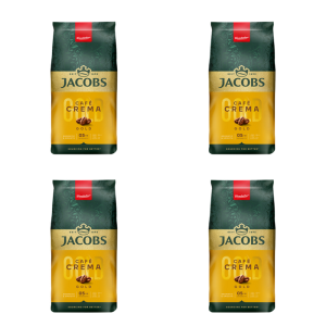 Jacobs Cafe Crema Gold Kawa ziarnista 1 kg X4