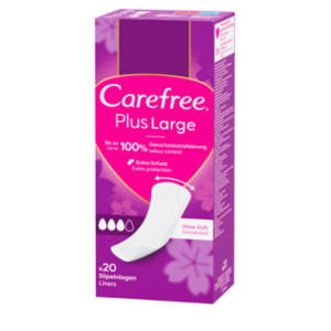 Carefree Plus Large Light Scent, wkładki higieniczne 20 szt.