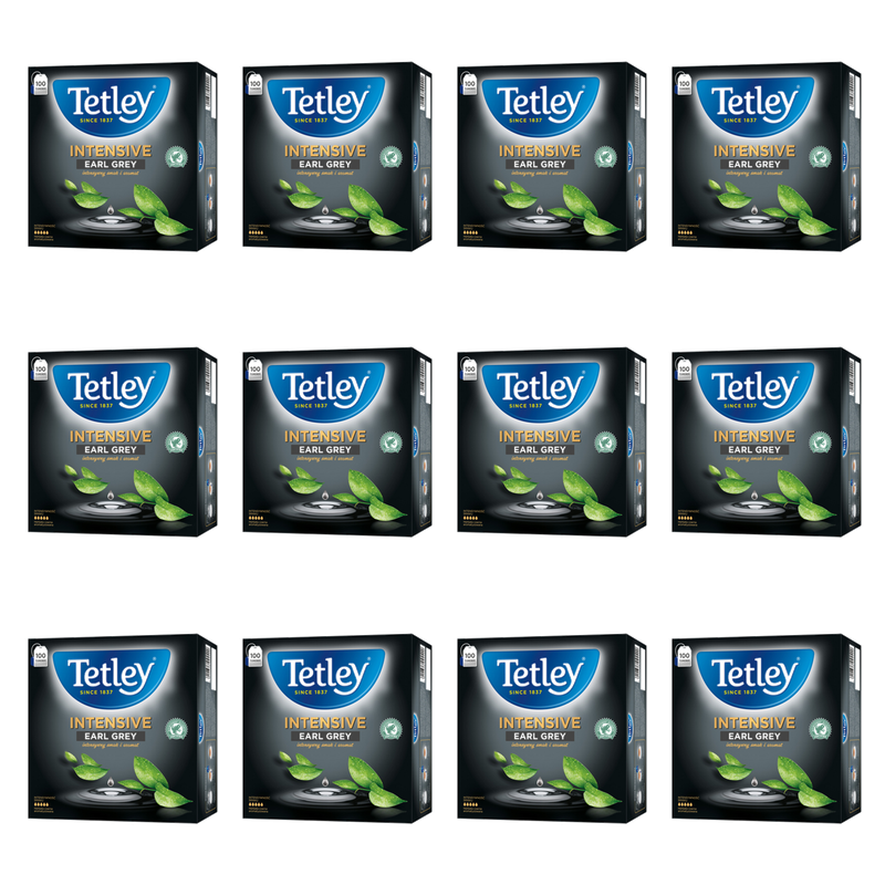 Herbata Tetley Intensive Earl Grey 100 torebek x 2g X12