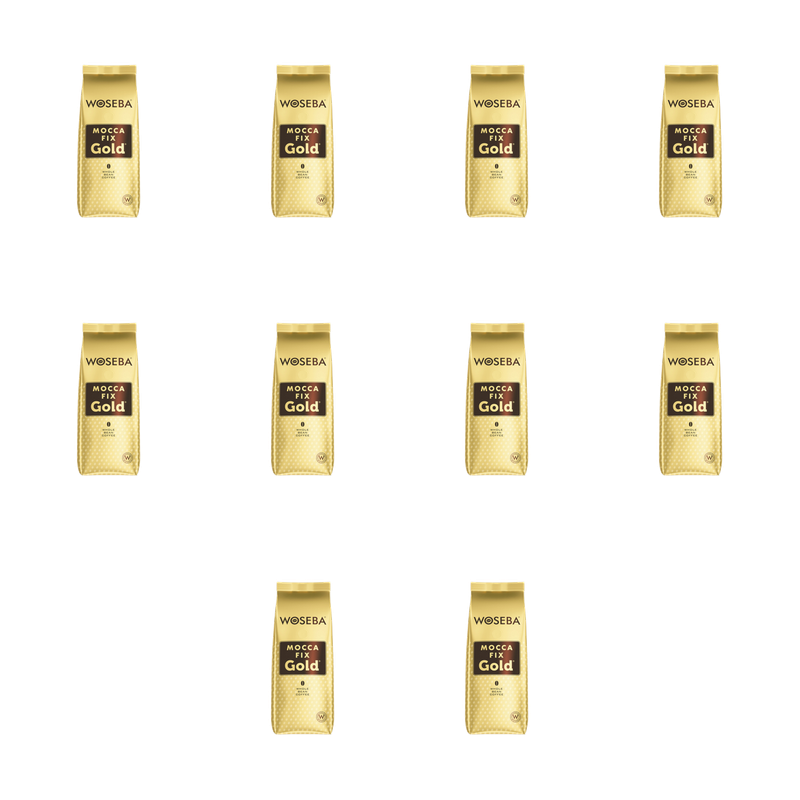 WOSEBA Mocca Fix Gold Kawa palona ziarnista 500g X10