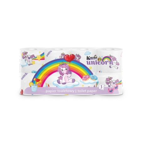 KARTIKA KIDS Papier toaletowy 8 rolek 3-warstwowy