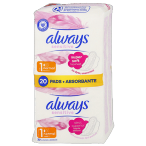 Always Ultra Sensitive Normal podpaski 20 szt