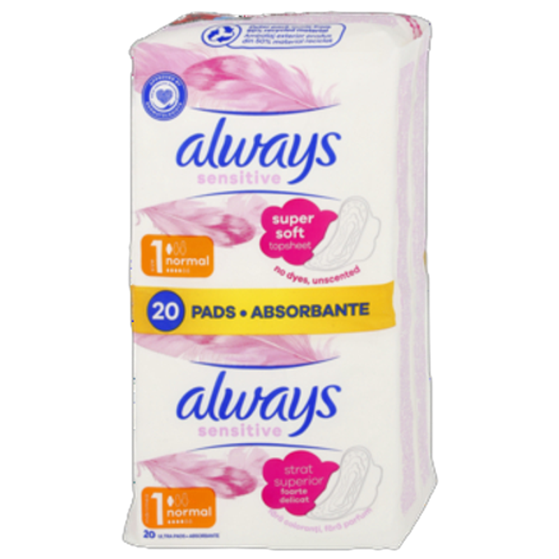 Always Ultra Sensitive Normal podpaski 20 szt