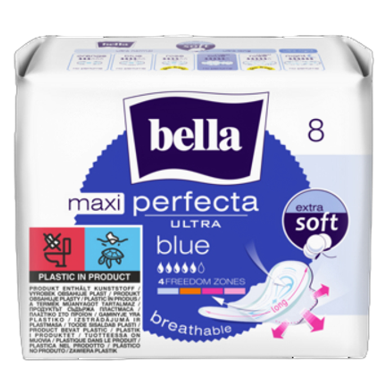 Podpaski BELLA Perfecta Ultra Maxi Blue Extra Soft 8 szt.