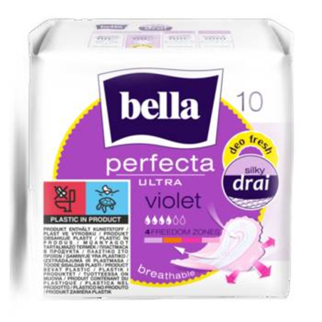 Podpaski BELLA Perfecta Ultra Violet Deo Fresh 10 szt. Silky Drai