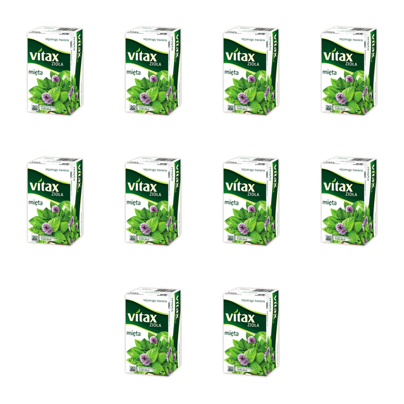 Herbata Vitax Zioła Mięta 20 torebek x 1,5g X10