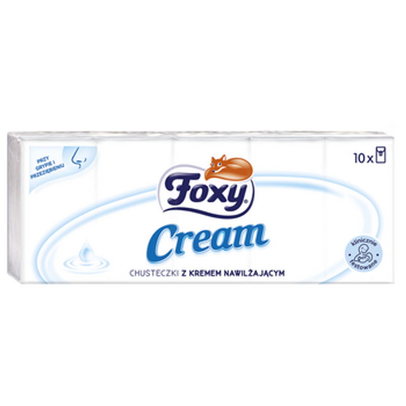 Chusteczki higieniczne Foxy Cream 10szt. po 10