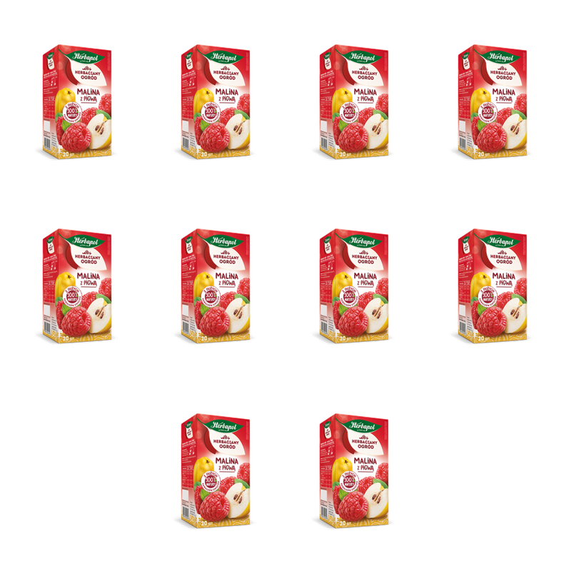 Herbaciany Ogród herbatka owocowa malina z pigwą 20tb/54g X10