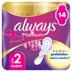 Always Platinum Podpaski ze skrzydełkami rozmiar 2 14 szt.