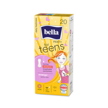 Ultracienkie wkładki Bella for Teens Energy 20 sztuk