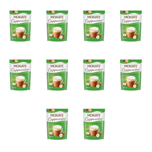 Mokate Cappuccino o smaku orzechowym 110g X10