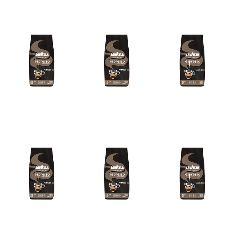 Lavazza Caffè Espresso CLASSICO kawa ziarnista 1000g X6