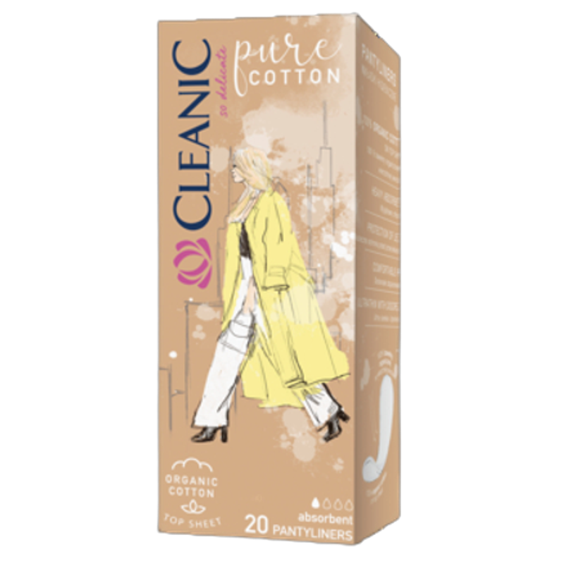 Cleanic Pure Cotton Wkładki higieniczne dla kobiet 20 szt.