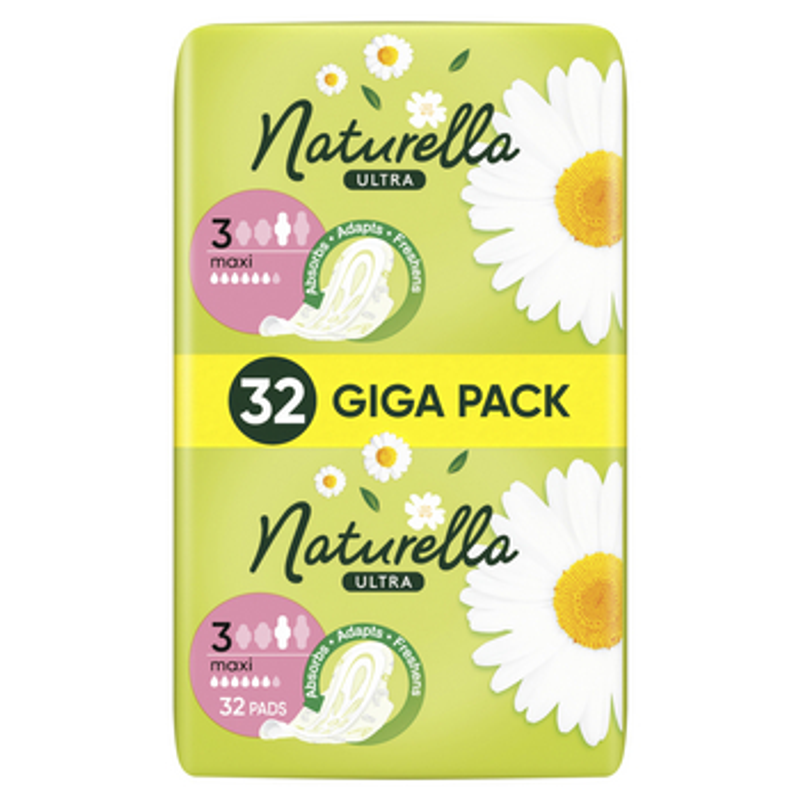 Naturella Ultra Maxi Rozmiar 3 Podpaski ze skrzydełkami 32 szt.