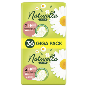 Naturella Ultra Normal Plus Rozmiar 2 Podpaski ze skrzydełkami 36 szt.