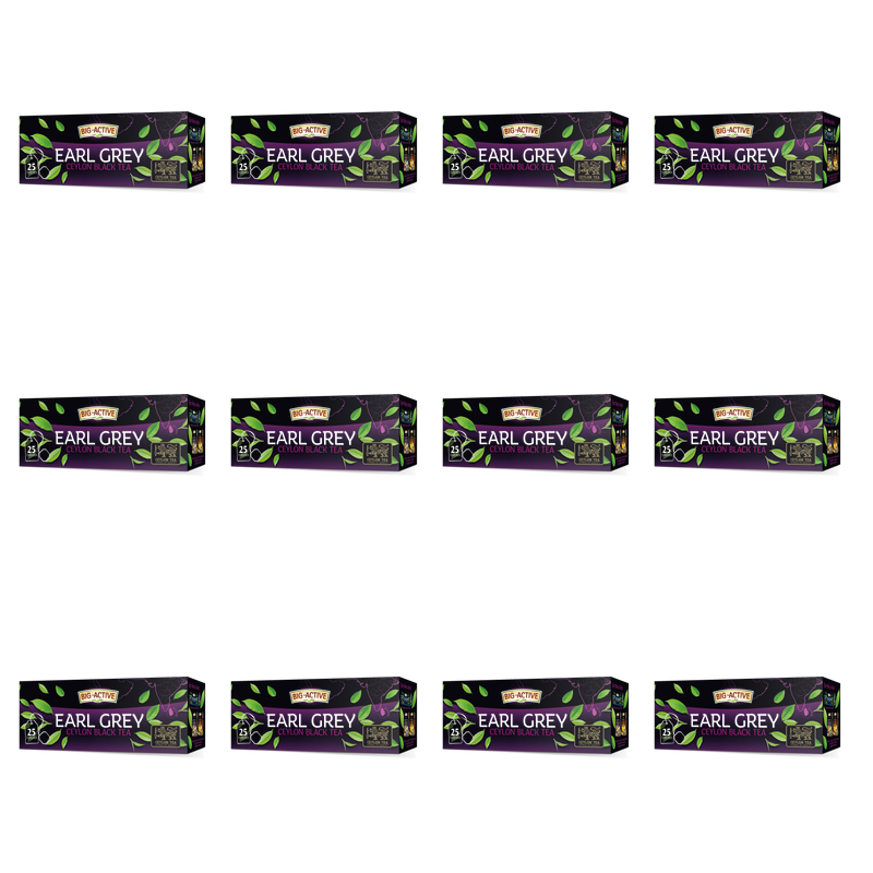 Herbata Big-Active Earl Grey Pure Ceylon 25 torebek X12
