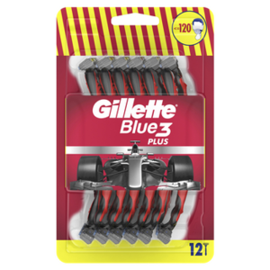 Gillette Blue3 Plus Jednorazowa maszynka do golenia dla mężczyzn 12 szt.