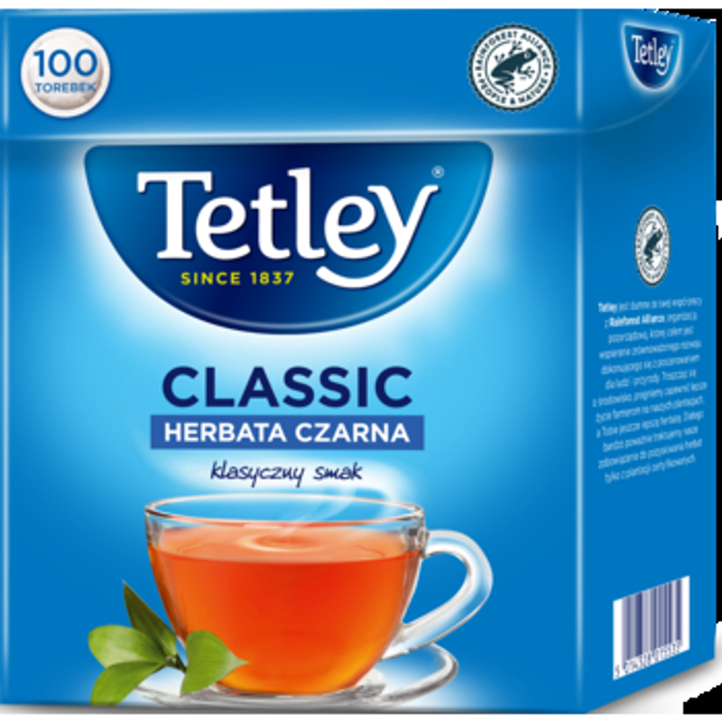 Herbata Tetley Classic Czarna 100 torebek x 1,5g