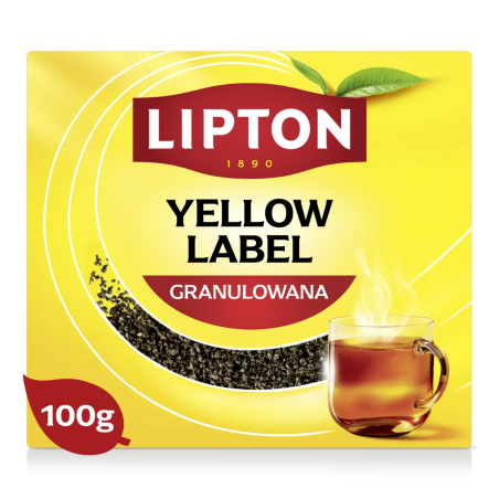 LIPTON YELLOW LABEL HERBATA CZARNA GRANULOWANA 100 G