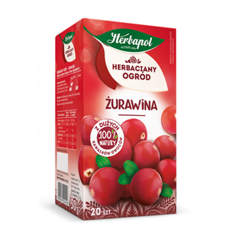 Herbaciany Ogród herbatka owocowa żurawina 20tb/50g