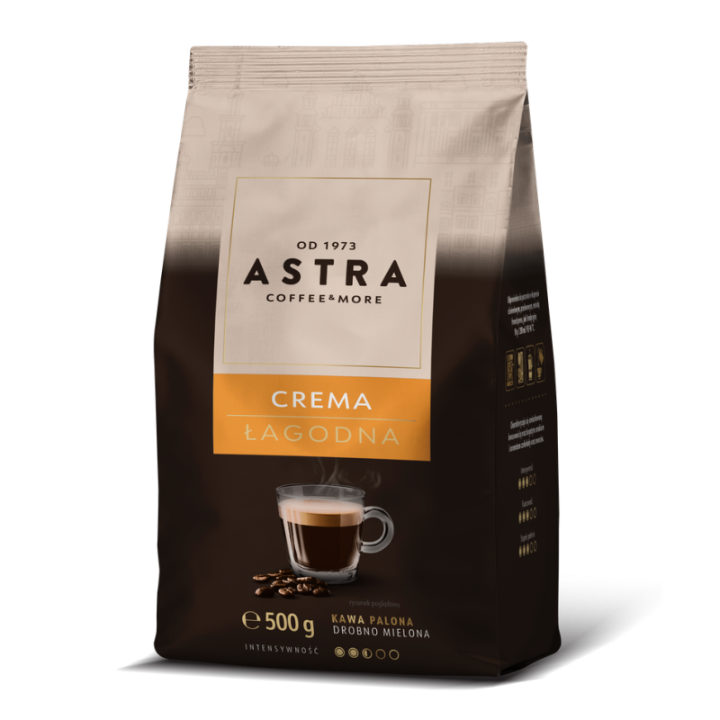 Astra Kawa ŁAGODNA Crema 500g drobno mielona