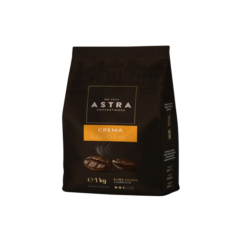 Astra Kawa ŁAGODNA Crema 1kg ziarnista