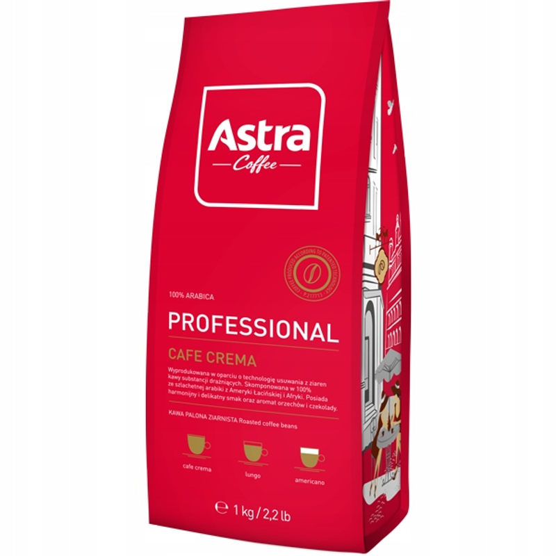 Astra Kawa PROFESSIONAL Crema 1kg ziarnista