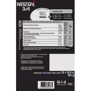 NESCAFÉ 3in1 Classic Rozpuszczalny napój kawowy 10 x 16,5g