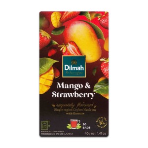 Dilmah Mango & Strawberry Flavoured Black Tea 20x2 g