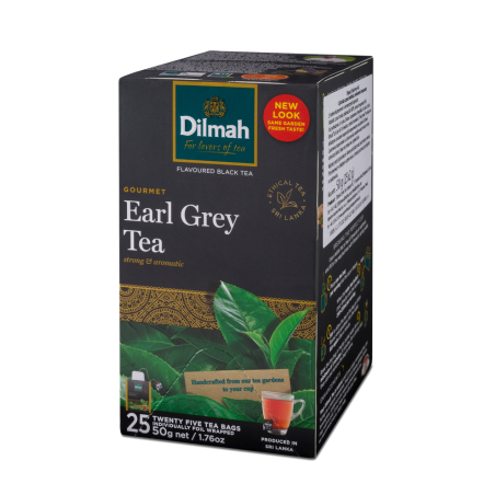 Dilmah Gourmet Earl Grey Tea Czarna Herbata z Olejkiem Bargamoty 25 Torebek