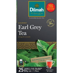 Dilmah Gourmet Earl Grey Tea Czarna Herbata z Olejkiem Bargamoty 25 Torebek