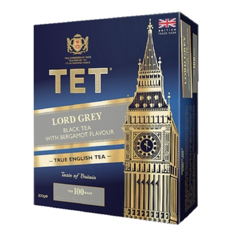 TET Lord Grey Black Tea 100 torebek x 2g