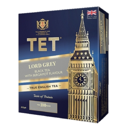 TET Lord Grey Black Tea 100 torebek x 2g