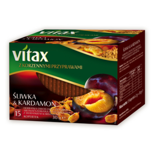 HERBATA VITAX ŚLIWKA&KARDAMON 15 torebek x 2g w kopertkach