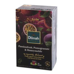 Dilmah Passion Fruit Pomegranate & Honeysuckle Flavoured Black Tea 20x1,5 g