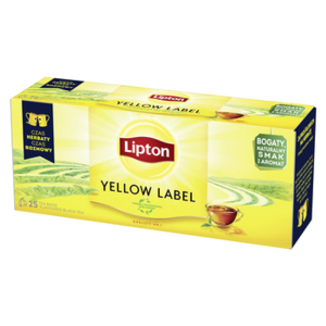 LIPTON Yellow Label Herbata Czarna Ekspresowa Intensywny Smak 50g 25 Torebek