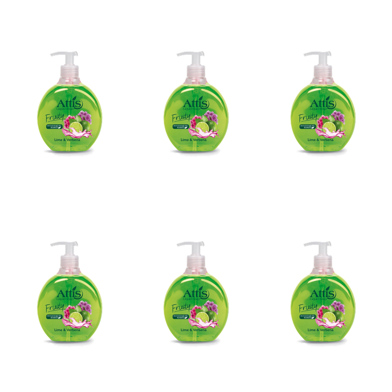 Attis fruit 0,5l mydło w płynie limonka i verbena X6